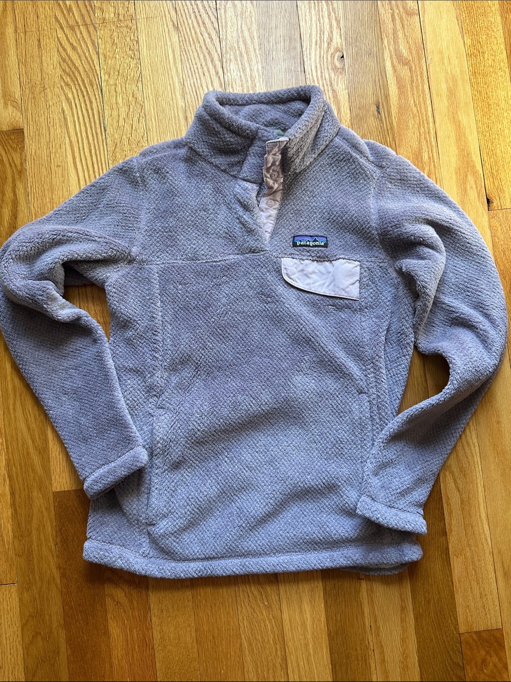 Patagonia Women's Light Lavender Gray small Fleece Pullover
